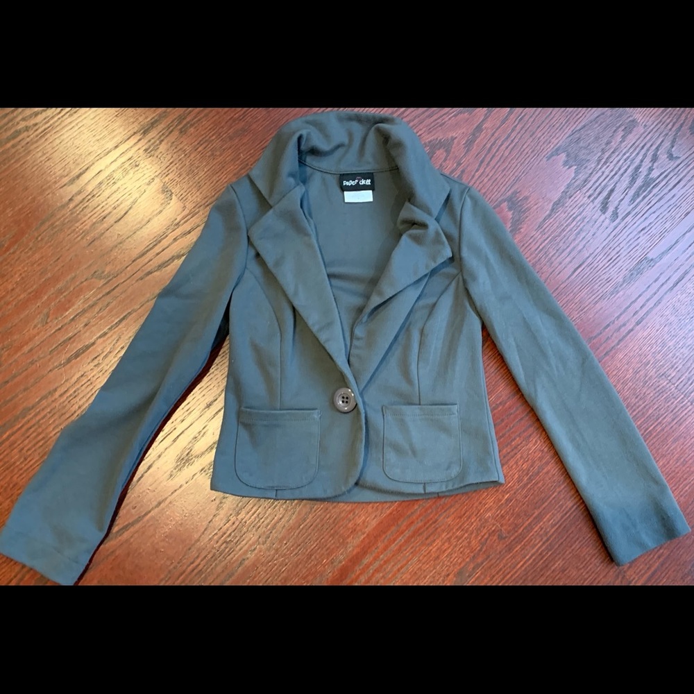 Paper Doll Girl’s Gray Blazer Jacket Size S